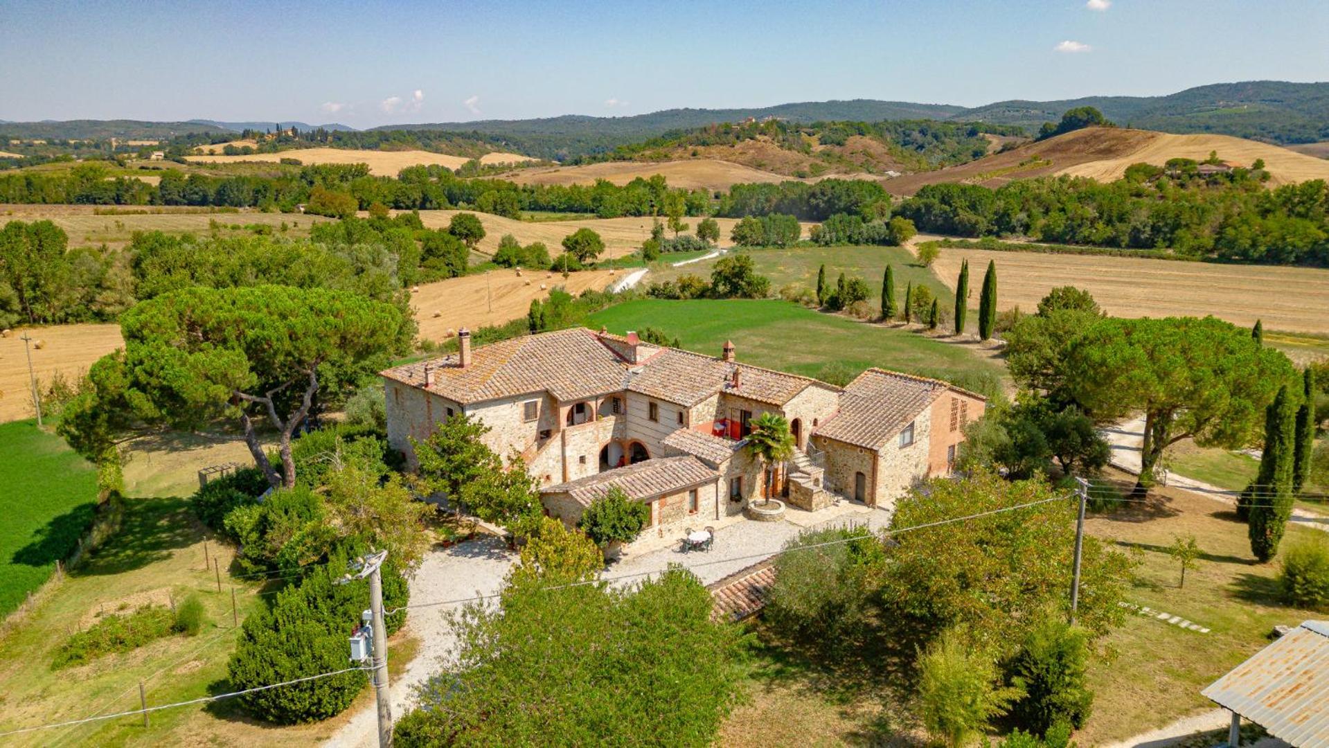 Ulivo-Chianti Charming Flat With Private Parking! Leilighet Asciano Eksteriør bilde